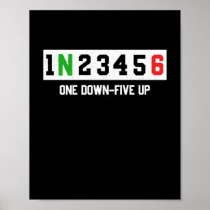 1N23456 Motorcyklist i Bikerna Motorcyklar Poster