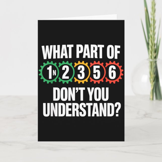 1n256 Motorcycle Shift Biker Motorcyclist  Kort (Framsida)