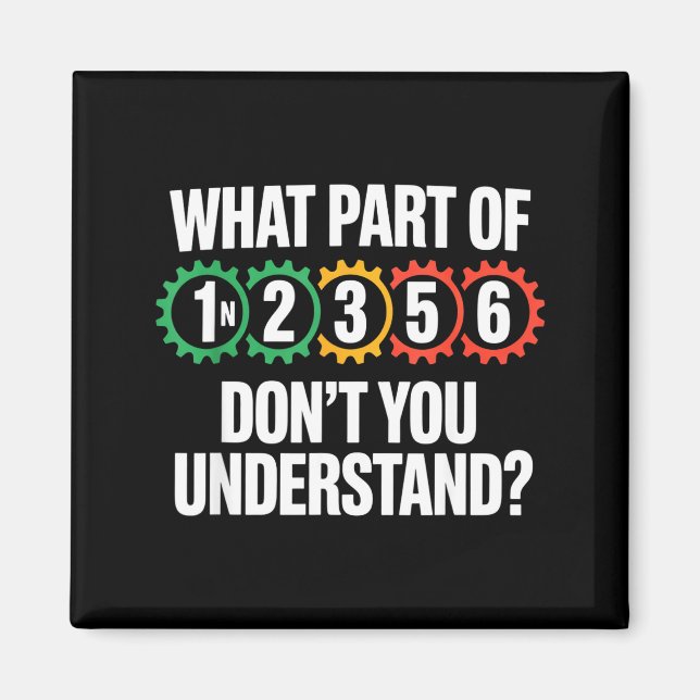 1n256 Motorcycle Shift Biker Motorcyclist  Magnet (Framsidan)