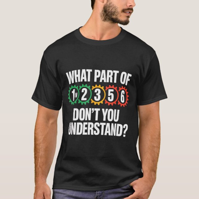 1n256 Motorcycle Shift Biker Motorcyclist  T Shirt (Framsida)