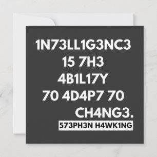 1N73LL1G3NC3 15 7H3 4B1L17Y 70 4D4P7 70 CH4NG3. INBJUDNINGAR