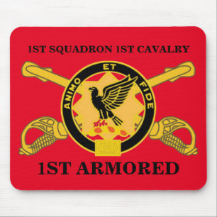 1ST 1ST KAVALLERI 1ST ARMORED MOUSEPAD för Musmatta
