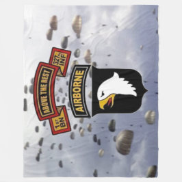 1st 327. 101. LUFTBURNA FALLSKÄRMREGIMENT för BN Fleecefilt