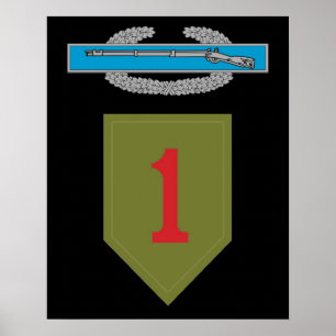 1st Affisch för infanteriuppdelningsCIB