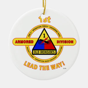 1ST ARMORED UPPDELNING "GAMMALA IRONSIDES " JULGRANSPRYDNAD KERAMIK