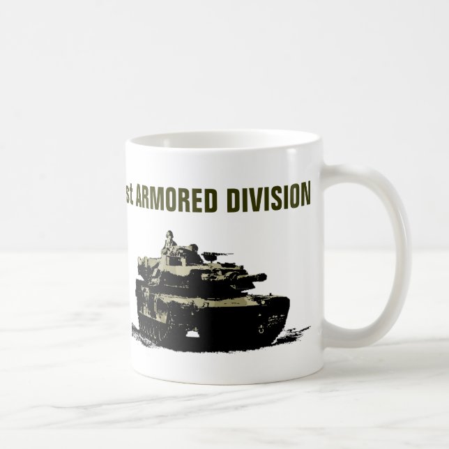 1st ARMORED UPPDELNING Kaffemugg (Höger)