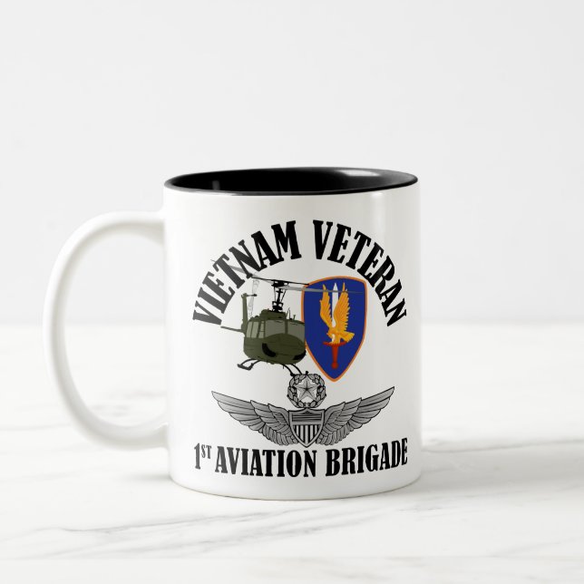 1st AvnBde styr flygaren Två-Tonad Mugg (Vänster)