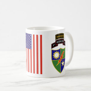1st bataljon - mugg för 75:eskogsvaktare w/Tab