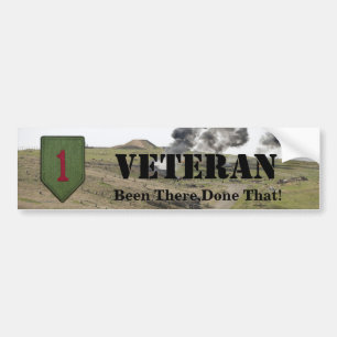 1st bildekal för infanteriuppdelningsveteran