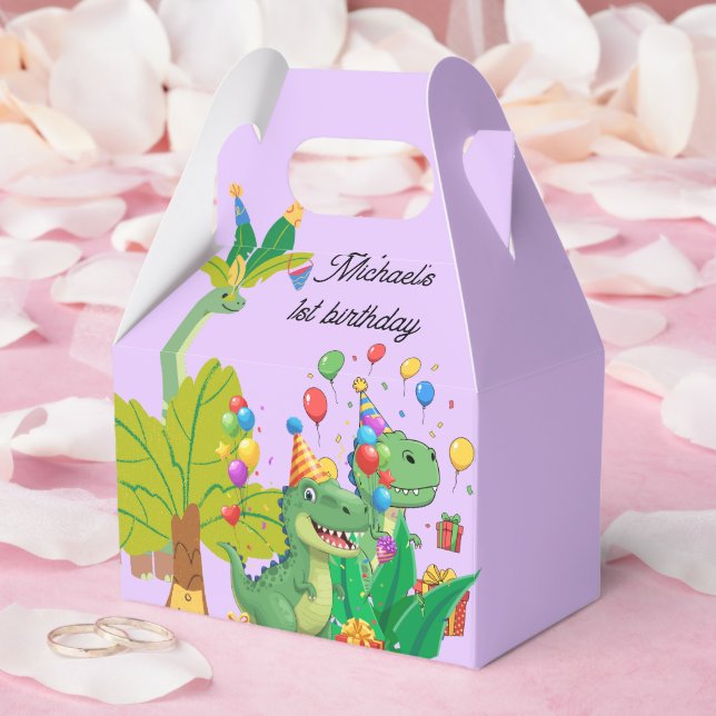 1st Birthday Dinosaur Minimal baby boy Presentaskar (Bröllop)