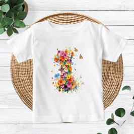 1st Birthday Floral Boho Baby Shirt - Modern Kids T