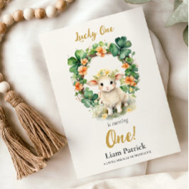 1st Birthday Invitation St. Patrick's Day Card Inbjudningar