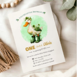 1st Birthday St. Patrick's Day Invitation Card Inbjudningar