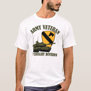 1st Cav arméVet - tank M1 T Shirt