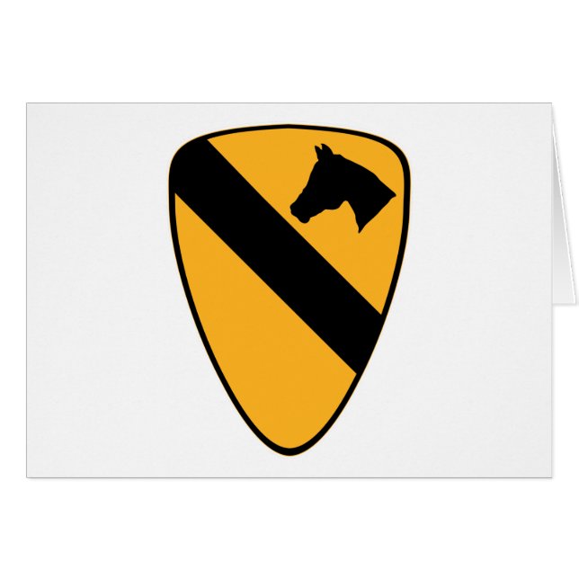 1st Cav lappar OBS Kort (Framsidan Horizontal)