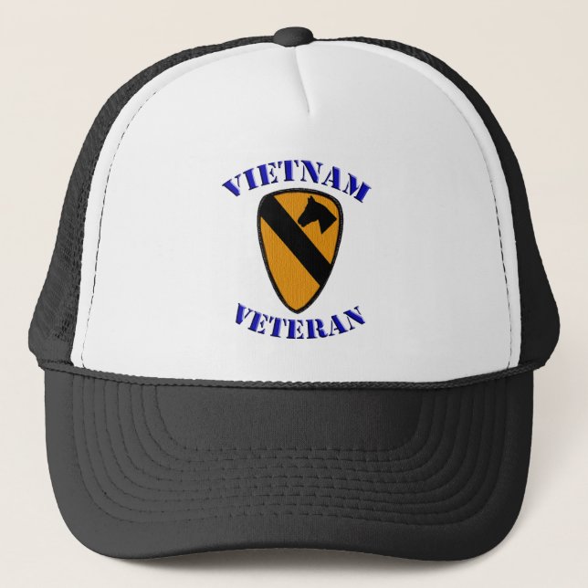 1st Cav Vietnam veteran Truckerkeps (Framsida)
