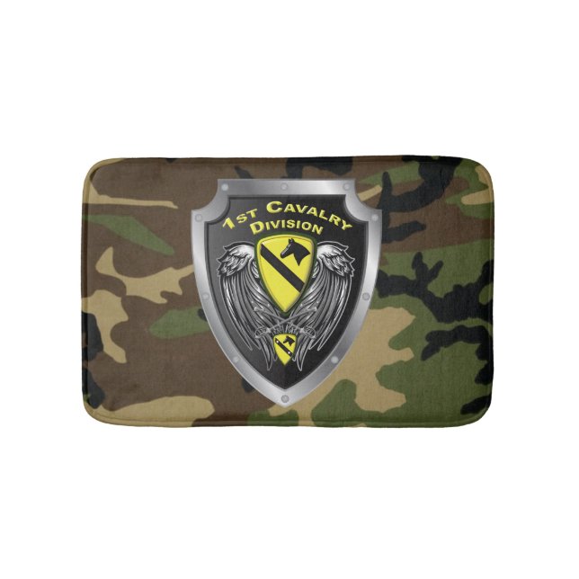 1st Cavalry Division 1st CAV Badrumsmatta (Framsidan)