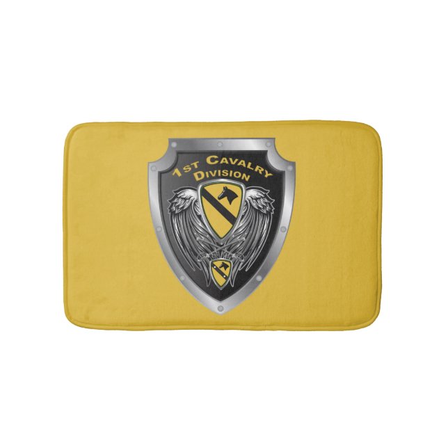 1st Cavalry Division 1st CAV Badrumsmatta (Framsidan)