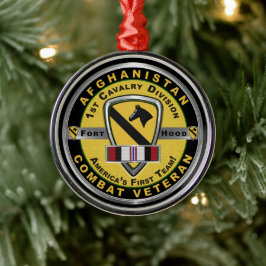 1st Cavalry Division Afghanistan julhelg Julgransprydnad Metall