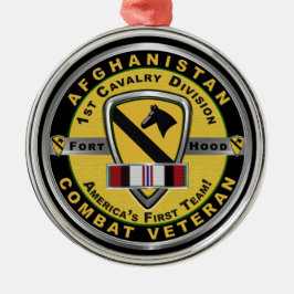 1st Cavalry Division Afghanistan julhelg Julgransprydnad Metall