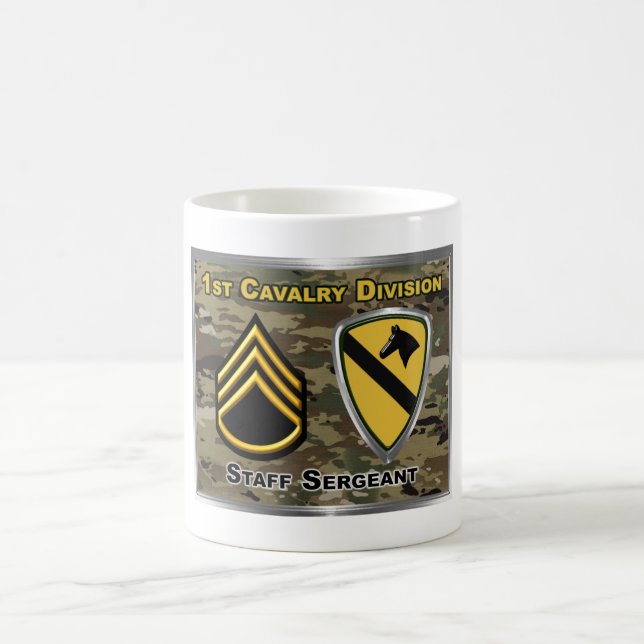 1st Cavalry Division fanjunkare Kaffemugg (Center)