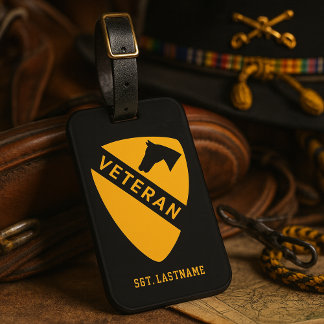 1st Cavalry Division "First Team" Personlig Bagagebricka