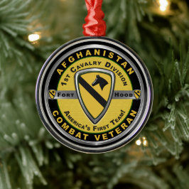 1st Cavalry Division julen Julgransprydnad Metall