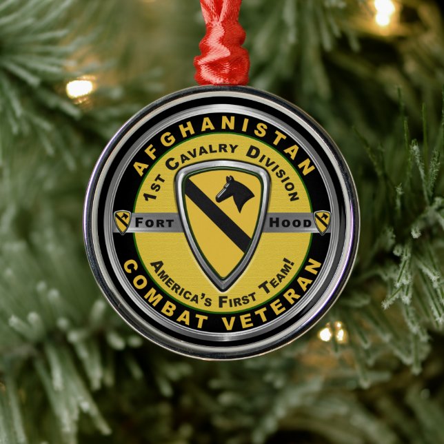1st Cavalry Division julen Julgransprydnad Metall (Träd)