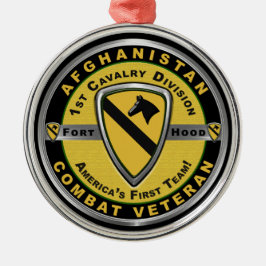 1st Cavalry Division julen Julgransprydnad Metall