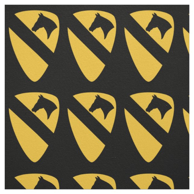 1st Cavalry Division Patch Patriotisk Tyg (Provkarta)