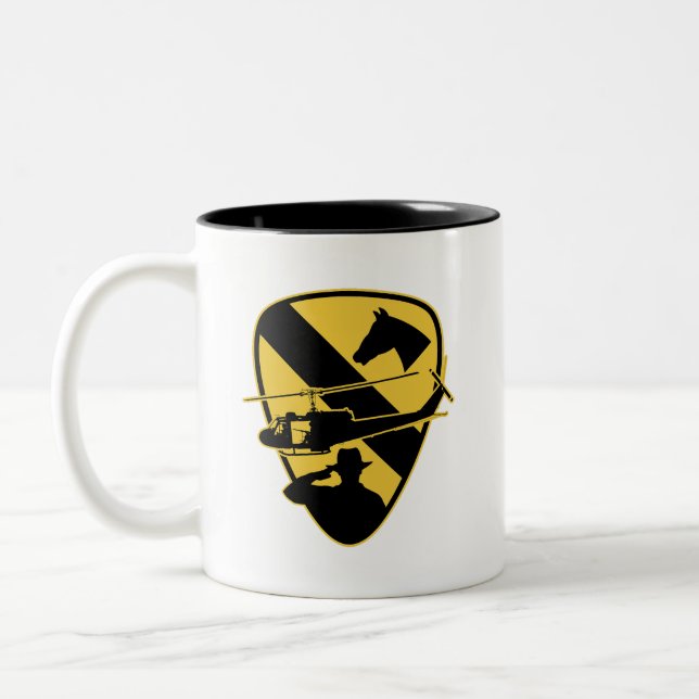 1st Cavalry Division  Två-Tonad Mugg (Vänster)