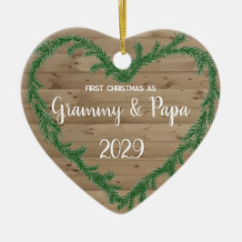 1st Christmas as Grammy Julgransprydnad Keramik