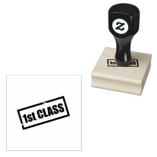 1st Class Top Performance Logotyp Dokumentstämpel Stämpel