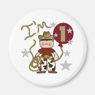 1st Cowboyfödelsedag Magnet