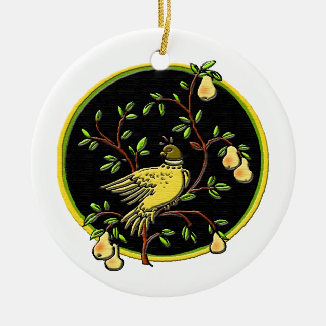 1st Dag av jul Julgransprydnad Keramik (Framsidan)