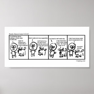 1st Dåligt utdragen tecknad Poster