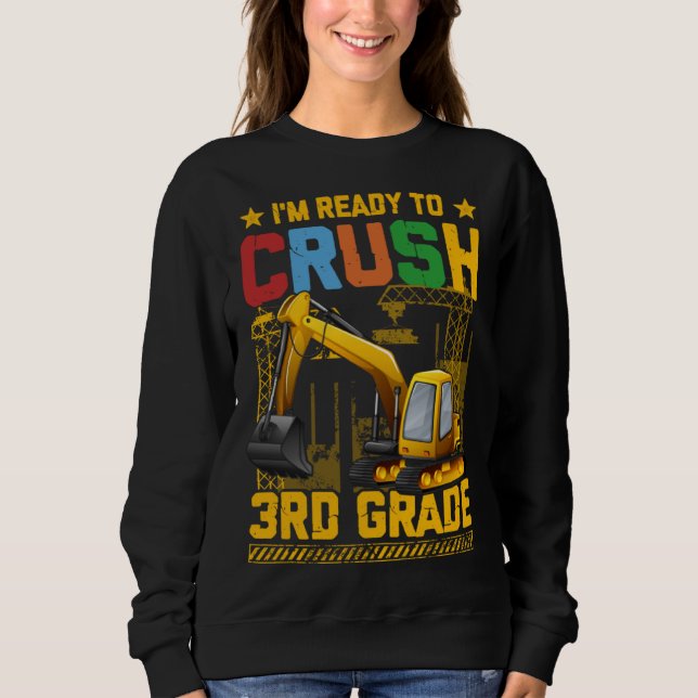1st Day of 3rd Grade Back to School Furture Class  T Shirt (Framsida)