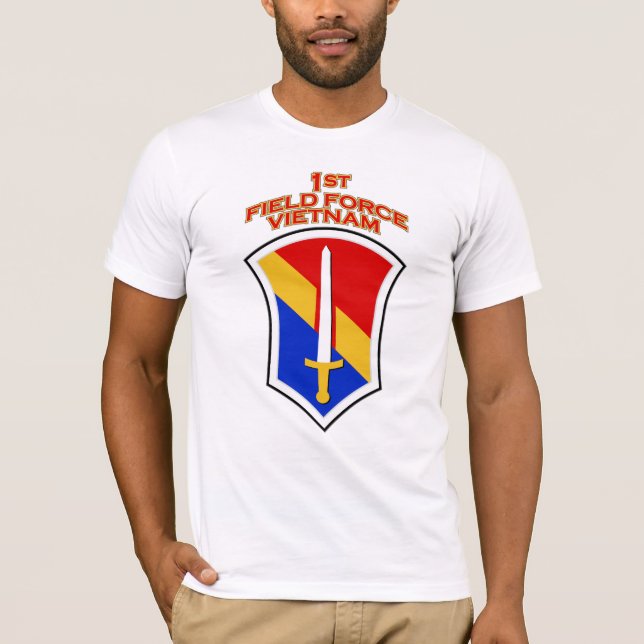 1st Fältstyrka Vietnam knuffar lappar T-tröja T-shirt (Framsida)