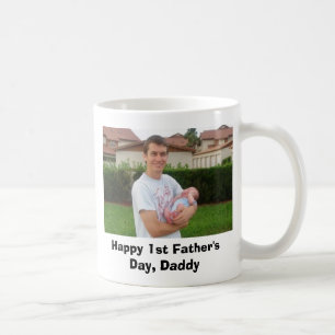 1st fars dag för lycklig, pappa! kaffemugg