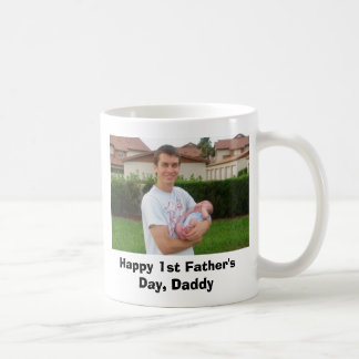1st fars dag för lycklig, pappa! kaffemugg