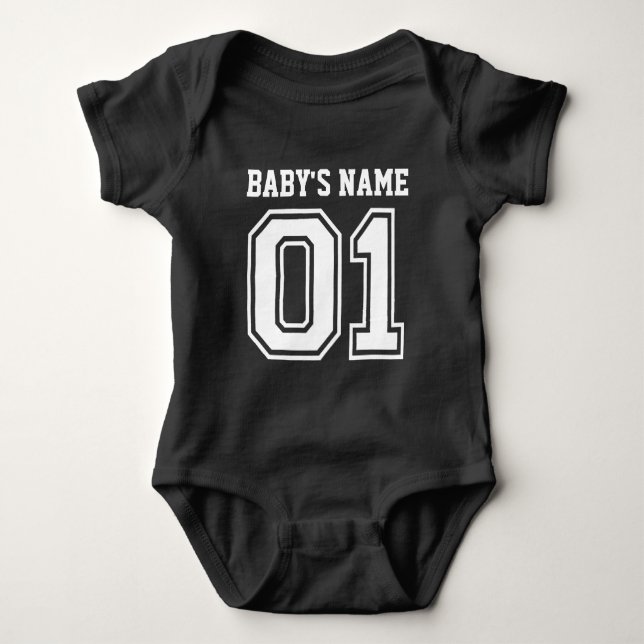 1st Födelsedag (anpassadebaby namn) Tee (Framsida)