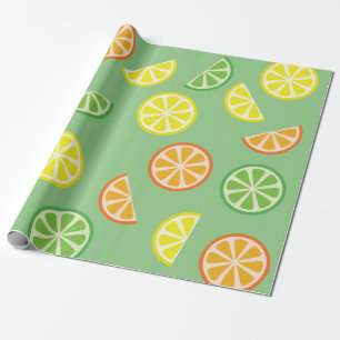 1st födelsedag för citrus frukt för skiva gulli presentpapper