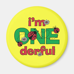 1st födelsedag för ONEderful nyckelpiga Magnet