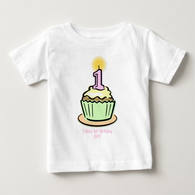 1st födelsedag - muffin tee shirt (Framsida)