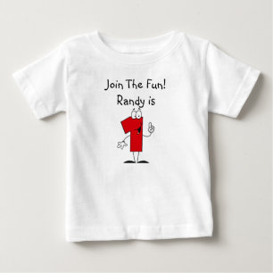 1st Födelsedag skräddarsy T-tröja Tee Shirt