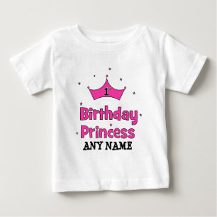 1st FödelsedagPrincess! med rosakronan T Shirt