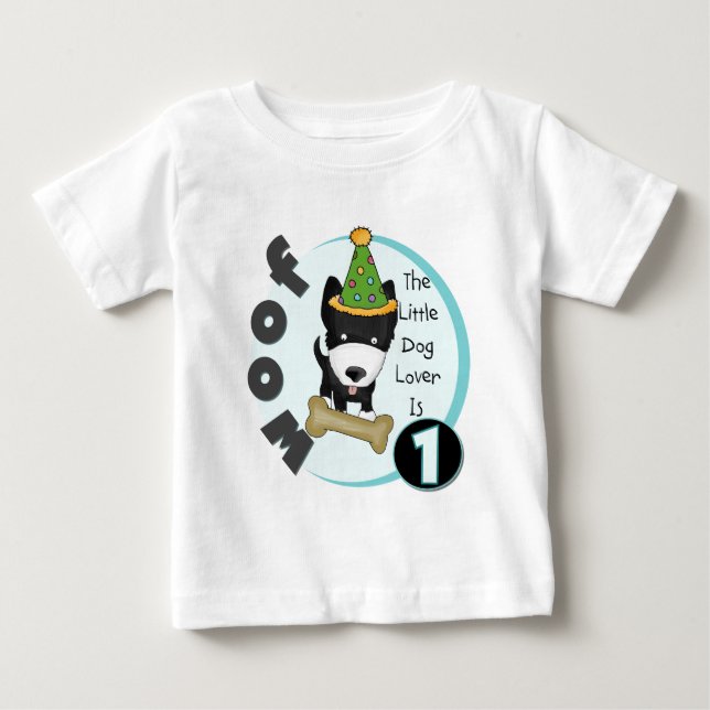 1st födelsedagT-tröja och gåvor för hund älskare Tröja (Framsida)