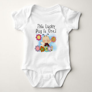 1st födelsedagT-tröja och gåvor för lyckligt kryp T-shirt