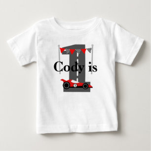 1st FödelsedagTävling-car anpassningsbar T Shirt
