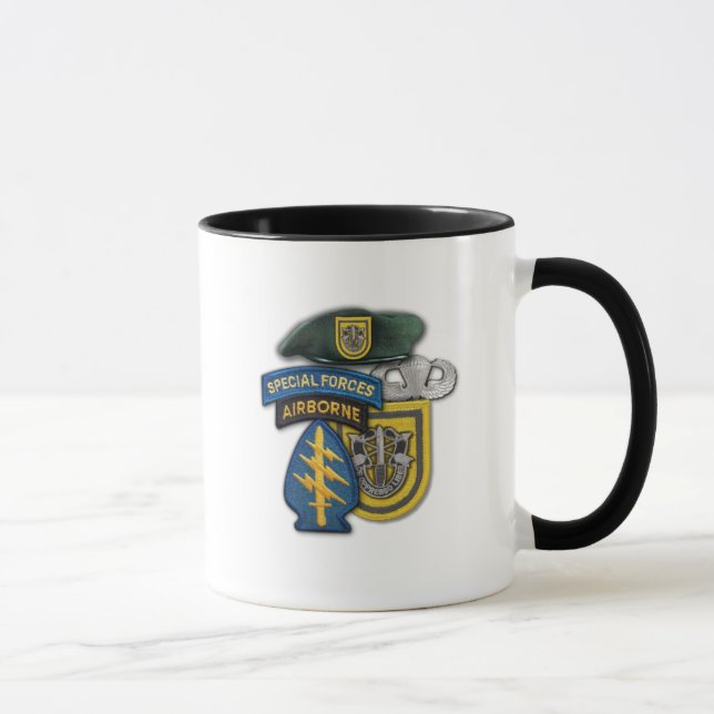 1st För baskerveteran för speciella styrkor grön Mugg (Höger)